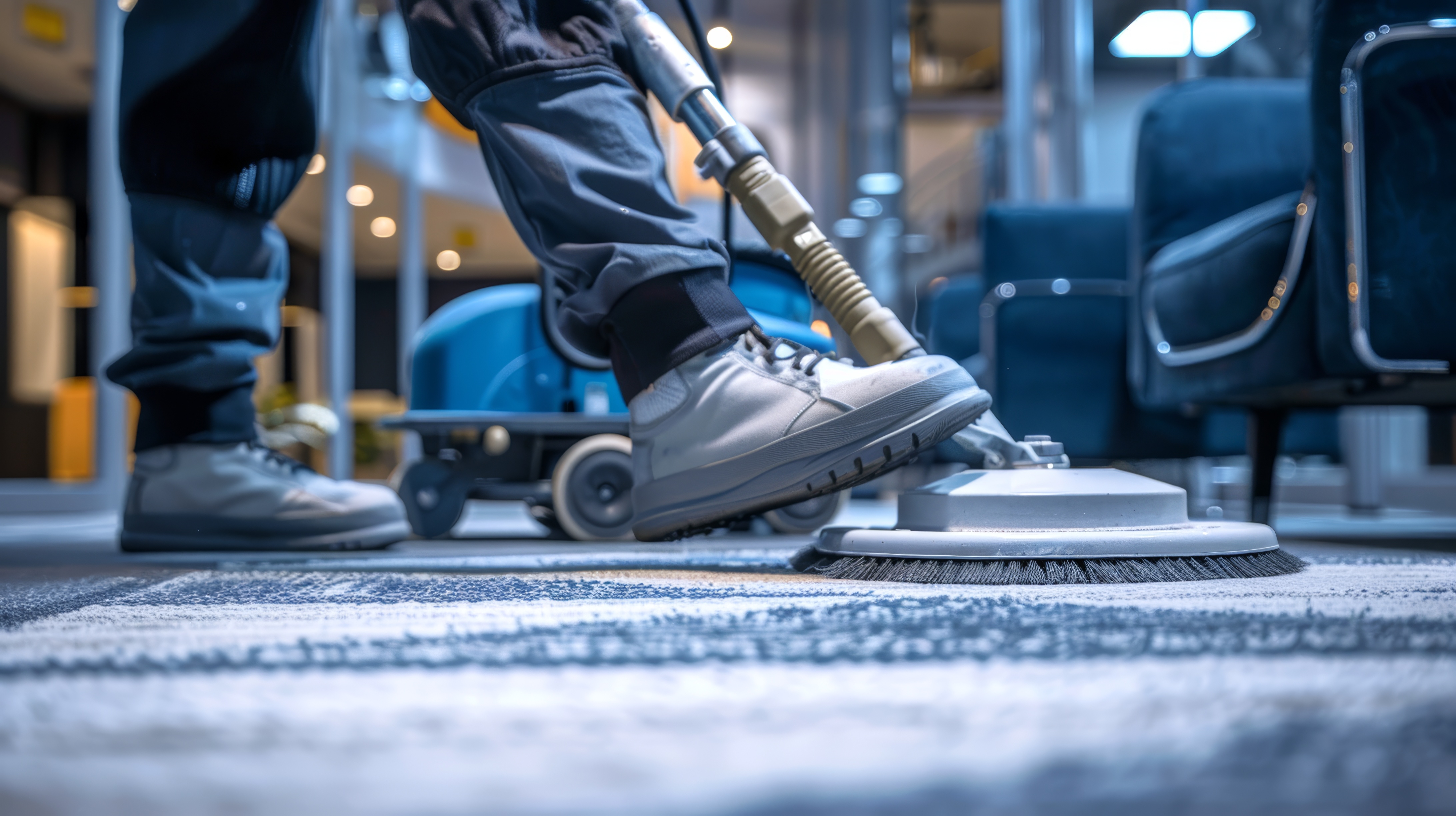 Floor scrubber machine
